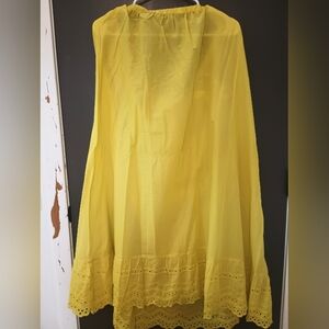 Yellow Gudrun Sjoden Lace Hem Skirt!
